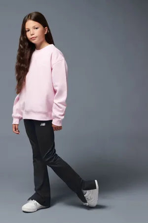 New Balance Girls Girls Small Logo Flare Leggings
