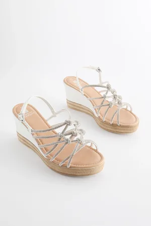 Next Silver Forever Comfort Jewel Knot Wedges AU 8 (EU 39)