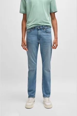 HUGO BOSS Mens Slim-Fit Comfort-Stretch Denim Jeans