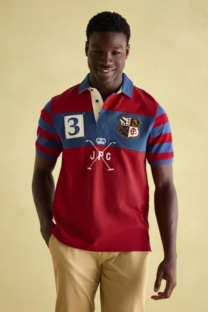 Joules Embellished Classic Fit Polo Shirt L