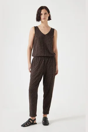 Hush Puppies Animal Cropped Jersey Jumpsuit XS