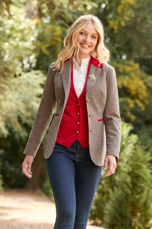 Joe Browns Womens Smart Single-Breasted Heritage Velour Blazer