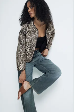 River Island Womens Long Sleeve Leopard Print 100% Cotton Jacket