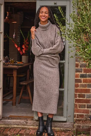 Fat Face Womens FatFace Light Amara Roll Neck Knitted Jumper