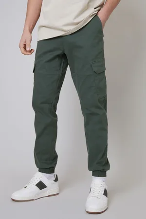 Threadbare Mens Cotton Jogger Style Cargo Trousers With Stretch