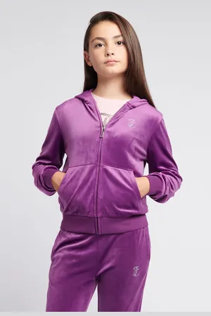 Juicy Couture Girls Diamanté Zip Through Hoodie