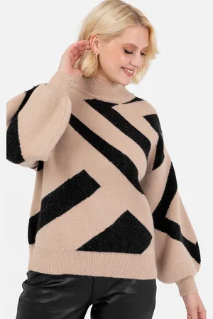Lovedrobe Womens Geometric Jacquard High Neck Jumper