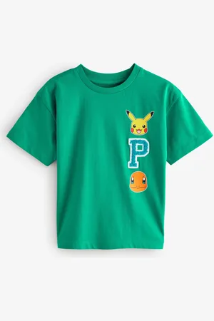 Pokemon Boys 100% Cotton Pokémon License Short Sleeve T-Shirt (4-16yrs)