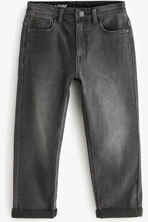 Next Boys Charcoal Loose Fit Stretch Jeans (3-17yrs)