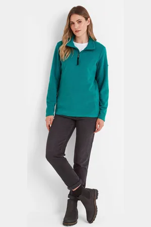 Tog 24 Womens Chrome Revive Fleece Zip Neck Jumper