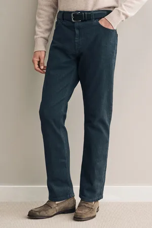 Next Mens Black Slim Fit Belted Authentic Jeans