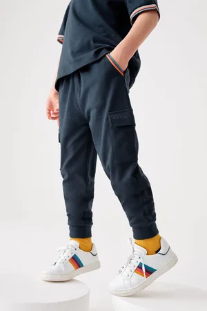 Paul Smith Boys Navy Artist Stripe Cargo Joggers 9