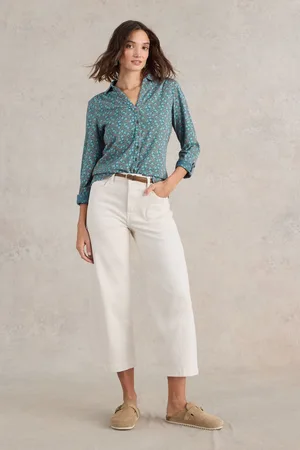 White Stuff Womens Annie 100% Cotton Jersey Shirt