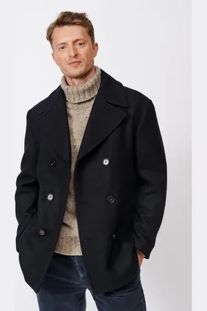 Aubin Blue Saltaire Wool Peacoat XXL