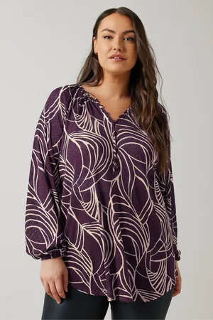 Evans Geometric Print Boho Blouse AU 16