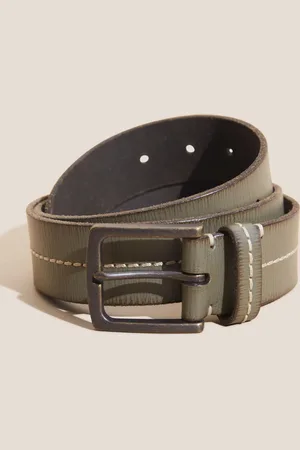 White Stuff Mens Leather Stitch Belt