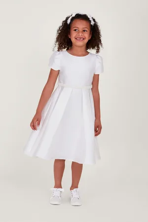 Monsoon Girls Pearl Belt Henrietta Duchess Dress