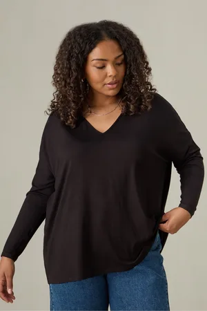 Live Unlimited London Womens Curve Jersey Long Sleeve Top