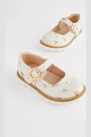 Next Girls White Floral Mary Jane Shoes