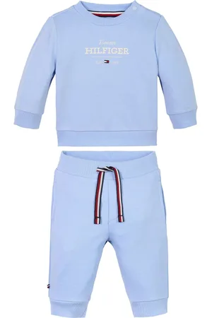 Tommy Hilfiger Blue Logo Sweatshirt and Joggers Set Newborn