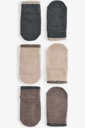 Next Boys Neutral 3 Pair Magic Mittens Set (3mths-6yrs)