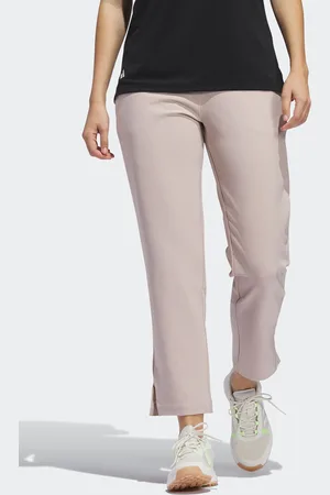 adidas Womens Beige Ultimate365 Solid Ankle Trousers