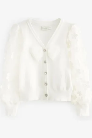 Ted Baker Girls 3D Flower Cardigan