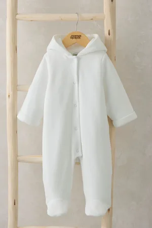 Mamas & Papas Velour Bunny Pramsuit