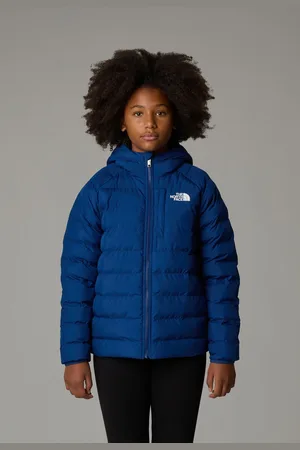 The North Face Blue Girls Reversible Perrito Hooded Jacket S