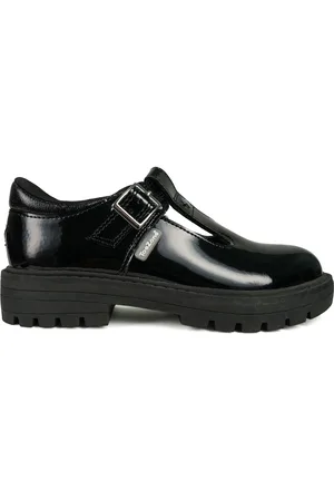 Toezone Girls Pia Girls Patent T-Bar Flower School Shoe: Stunning patent