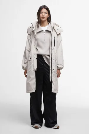 Barbour Womens Kaylee Mid Length Hooded Showerproof Coat