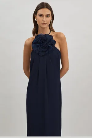 Halston Heritage Rosette Maxi Dress AU 6