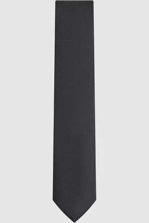 Reiss Mens Ceremony Textured Silk Blend Tie