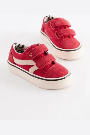Next Girls Standard Fit (F) Touch Fasten Strap Printed Trainers