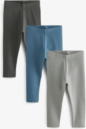Next Boys /Charcoal Ribbed Leggings 3 Pack (3mths-7yrs)