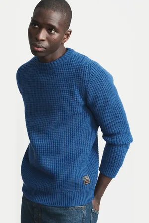 Aubin Cleveden Wool Crew Neck Waffle Jumper XXL
