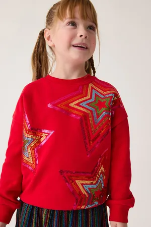 Little Bird Girls Festive 100% Cotton Sweatshirt