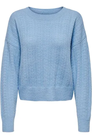 ONLY Womens Long Sleeve Crew Neck Soft Jumper