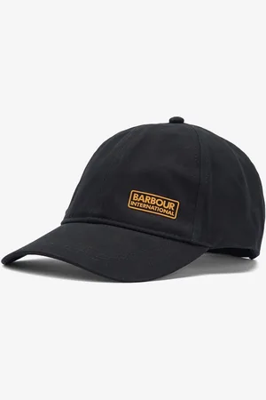 Barbour Norton Drill Logo Sports 100% Cotton Black Cap One