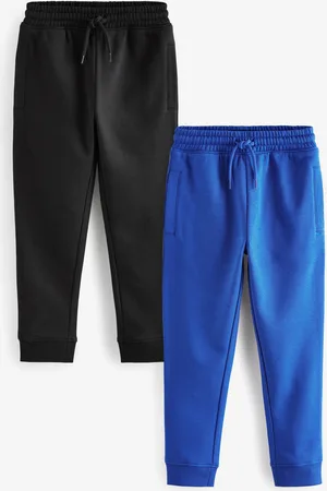 Next Boys /Cobalt Blue Slim Fit 100% Cotton Rich Joggers 2 Pack (3-16yrs)