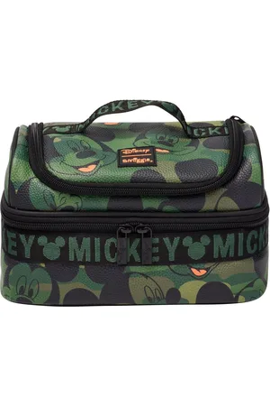 SMIGGLE Boys Green Mickey Mouse Double Decker Lunchbox