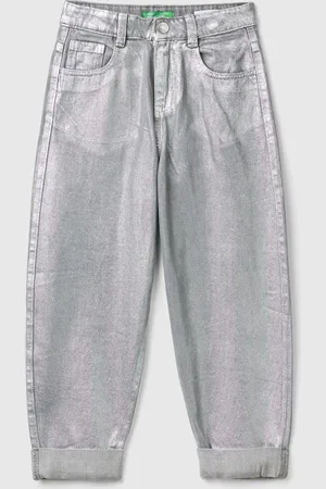 Benetton Girls Coated Denim Jeans