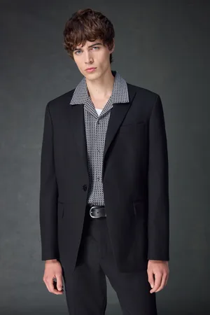 Next Mens Slim Fit Textured Stripe Suit Jacket