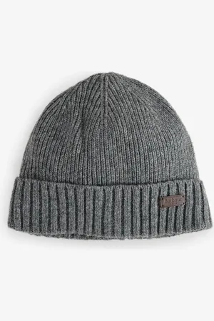 Barbour Mens Carlton Knitted Fleece Lined Beanie Hat
