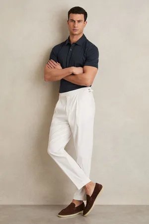 Reiss Earl Cotton Short-Sleeve Polo Shirt XS