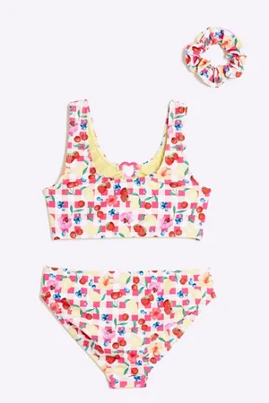 River Island Orange Girls Gingham Fruit Bikini 7