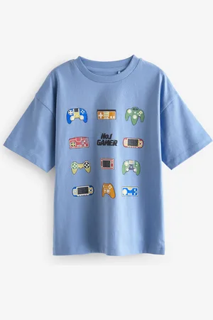 Next Boys Controller Relaxed Fit Short Sleeve Graphic T-Shirt (3-16yrs)