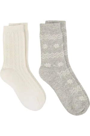 Totes Womens Ladies Cashmere Blend Ankle Socks 2 Pack