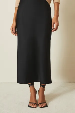 Lipsy London Midi Satin Skirt AU 12