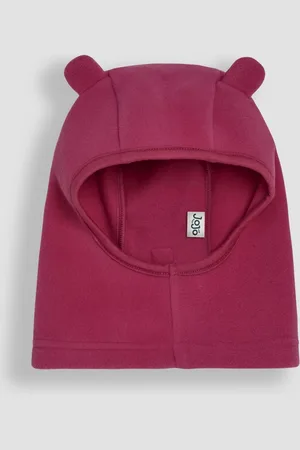 JoJo Maman Bébé Girls Orchid Polarfleece Balaclava Hat